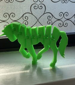 3D printed unicorn