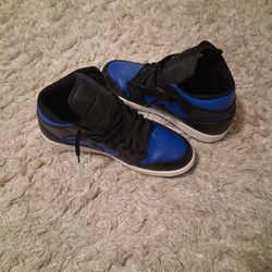 Jordan 1 Mid Black Royal Blue