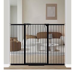 flower frail 40.5" Extra Tall Baby Gate for Stairs, 60.3"-62.9" Extra Wide