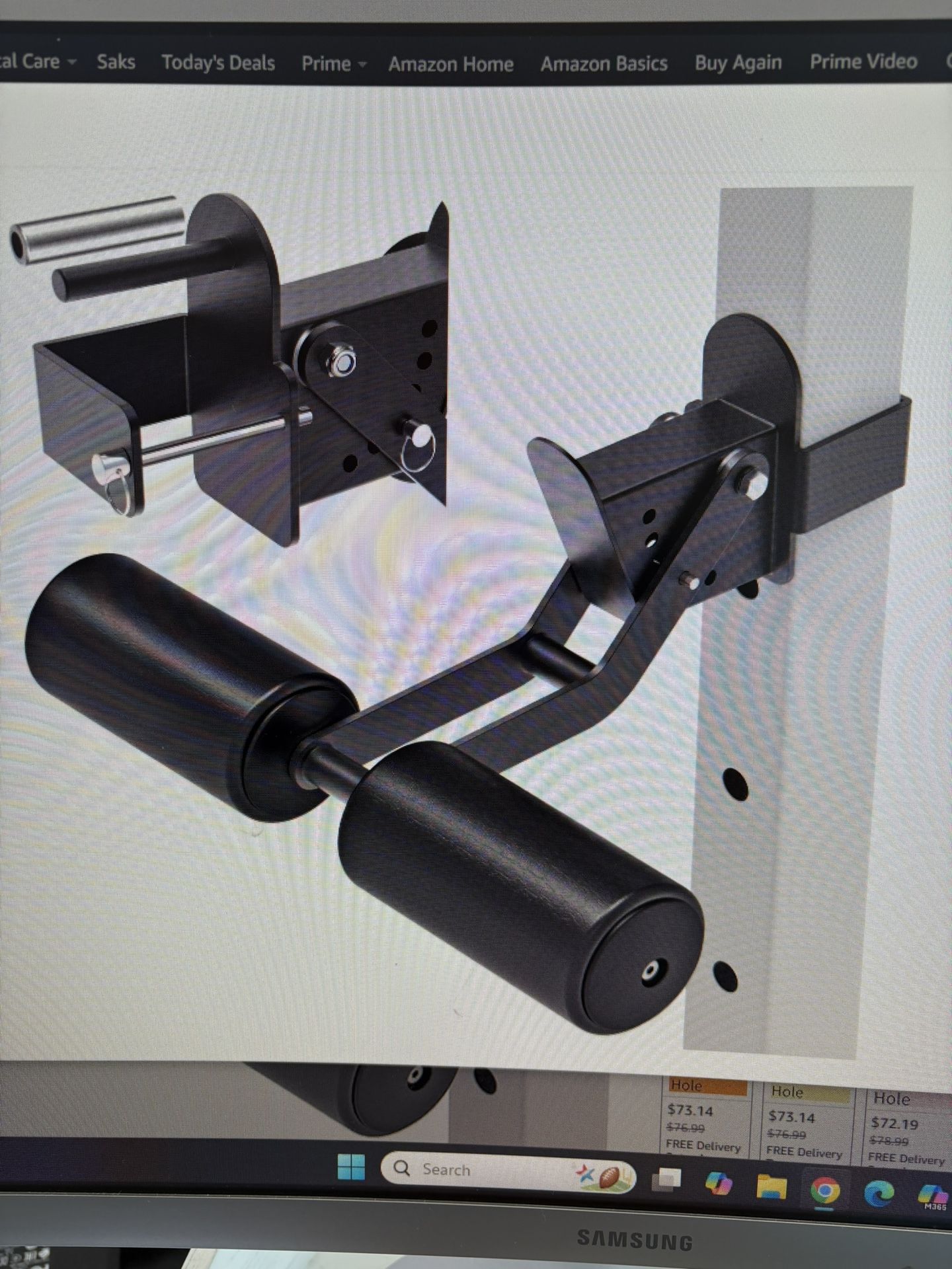 Nordic Hamstring Curls, Sit-up, Squats Bar Attachment