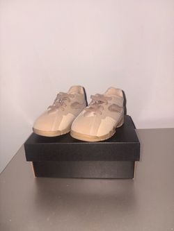 Jordan MVP 92 (TD) Toddler Sneakers Beige/Red Leather Low Top Lace Up US 5C