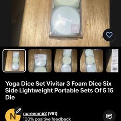 Yoga Cubes, Yoga Dice 5 Sets 15 Dice 5 Packages