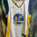 White Steph Curry Jersey