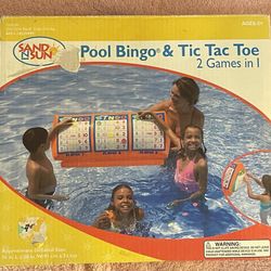 Sand N Sun Pool Bingo & Tic Tac Toe New