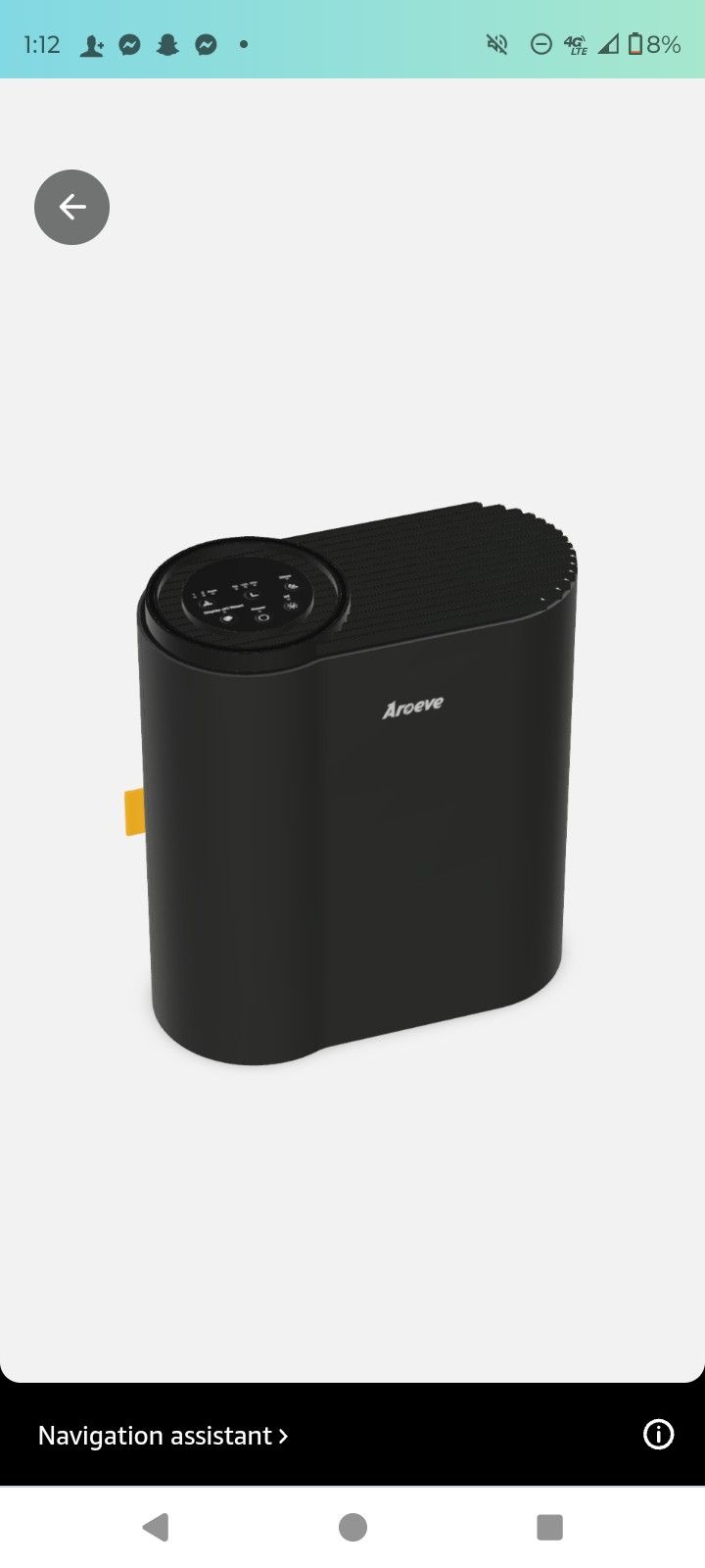 AROEVE Air Purifiers for Home Bedroom, Covers Up to 1095 ft², 3-in-1 Filter Sleep Mode, Air Quality