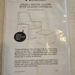 Swivel Glider With Gliding Ottoman 