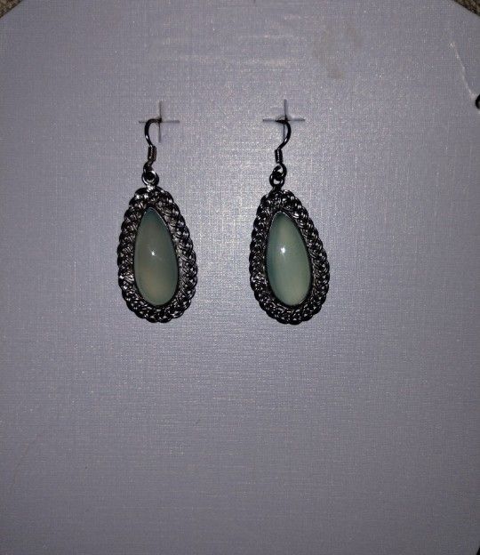 Vintage Chalcedony Earrings