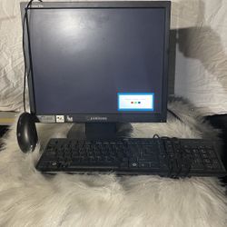 Samsung Computer monitor with USB keyboard and USB mouse
