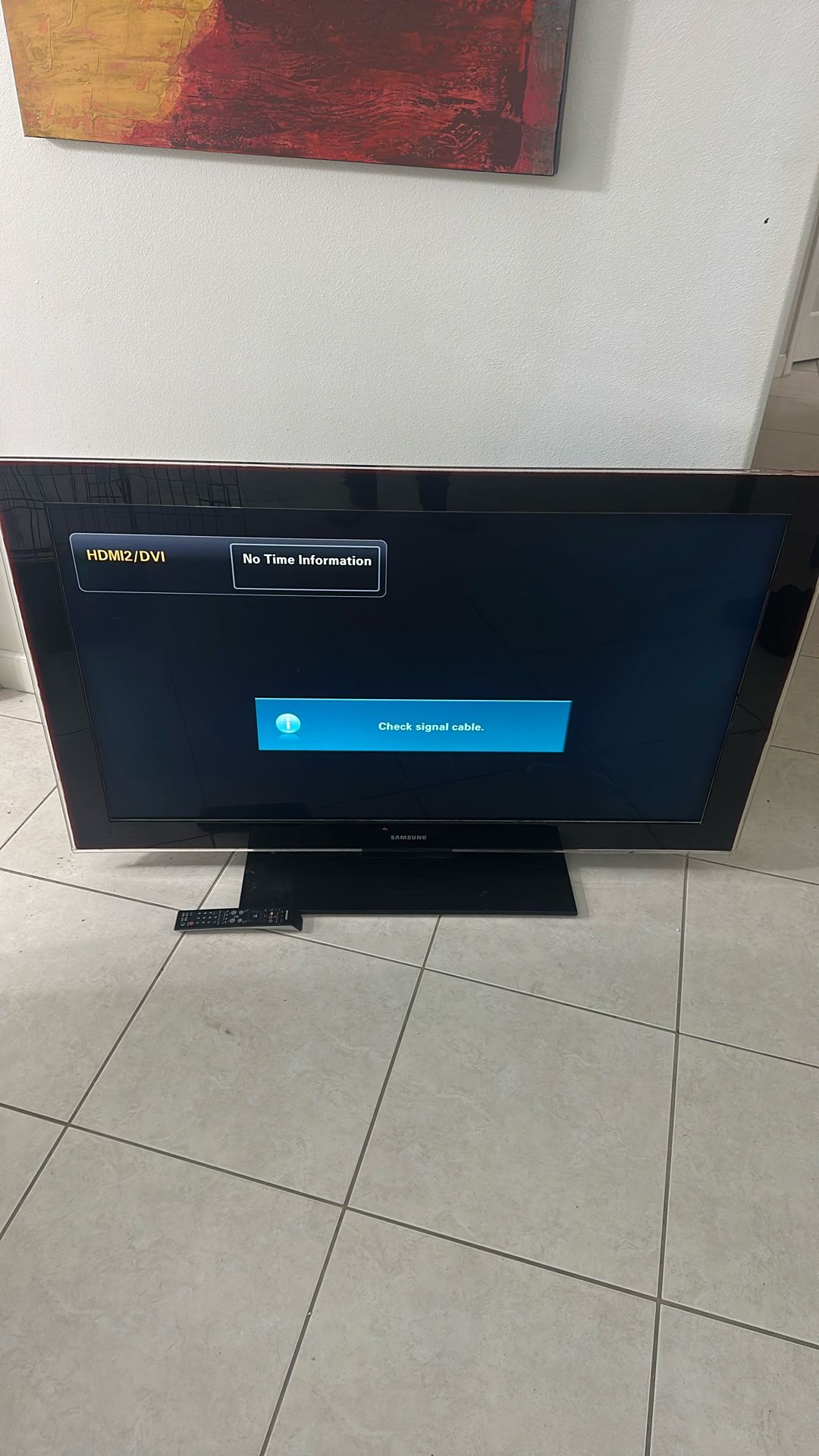 52 Inch Samsung Flatscreen Tv.