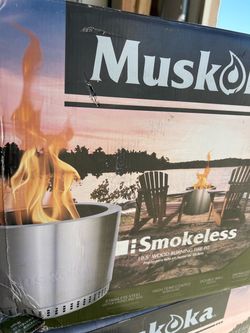Smokeless fire pit