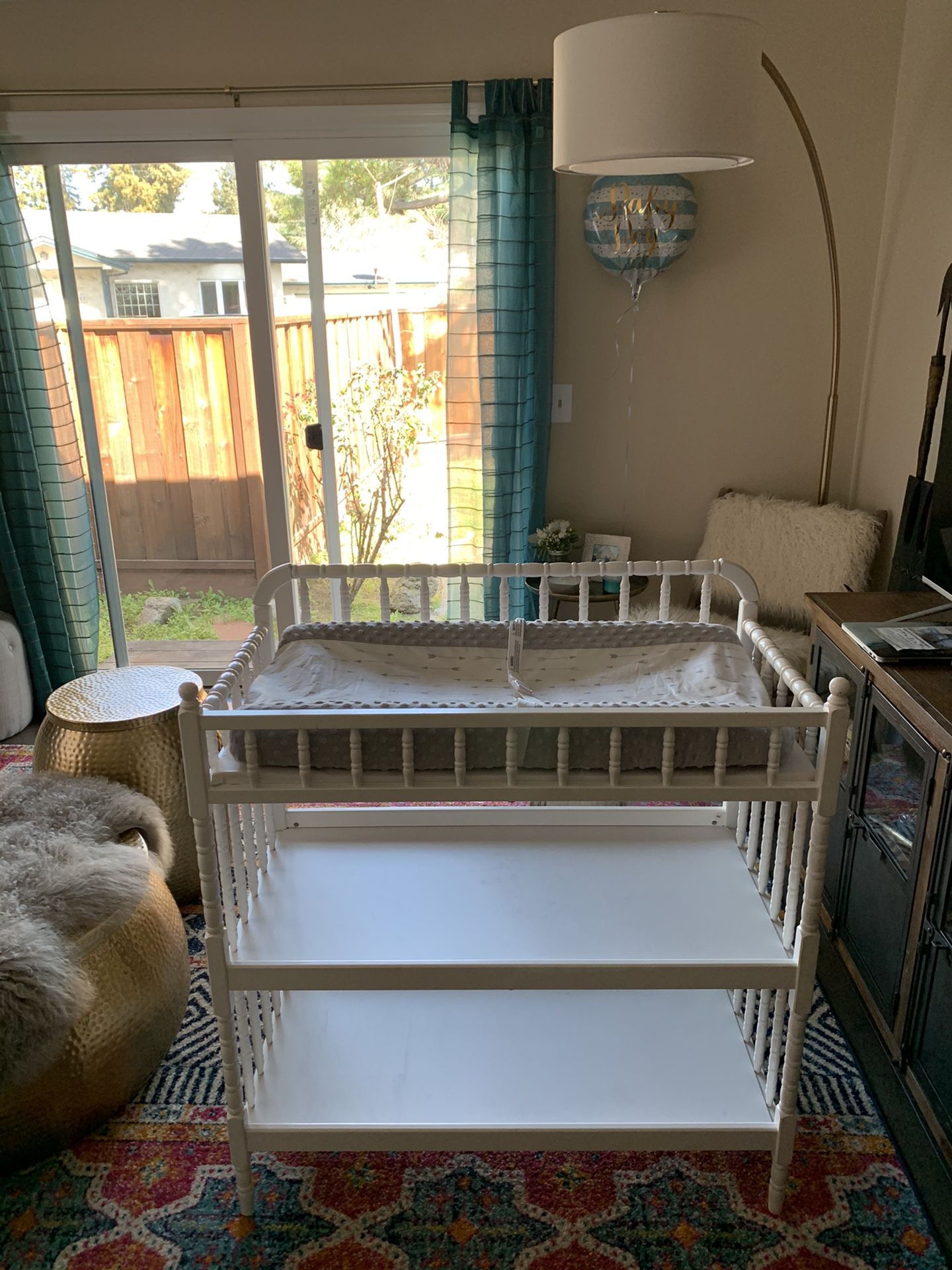 Diaper Changing Table & Pad with Storage