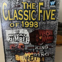 WWF vhs box set 1998 the classic five. Wwe home videos.