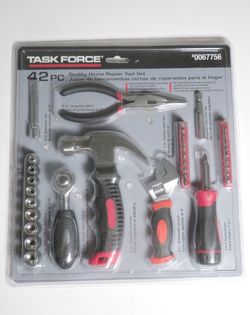 Taskforce 42 Pc Home Repair Set New