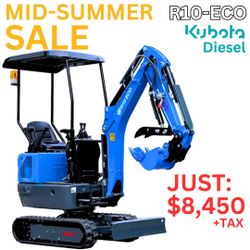 SALE! NEW Kubota Diesel Excavator Loaded w/Premium features! rippa r10