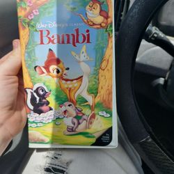 Disney Black Diamond Bambi Vhs Good Condition 