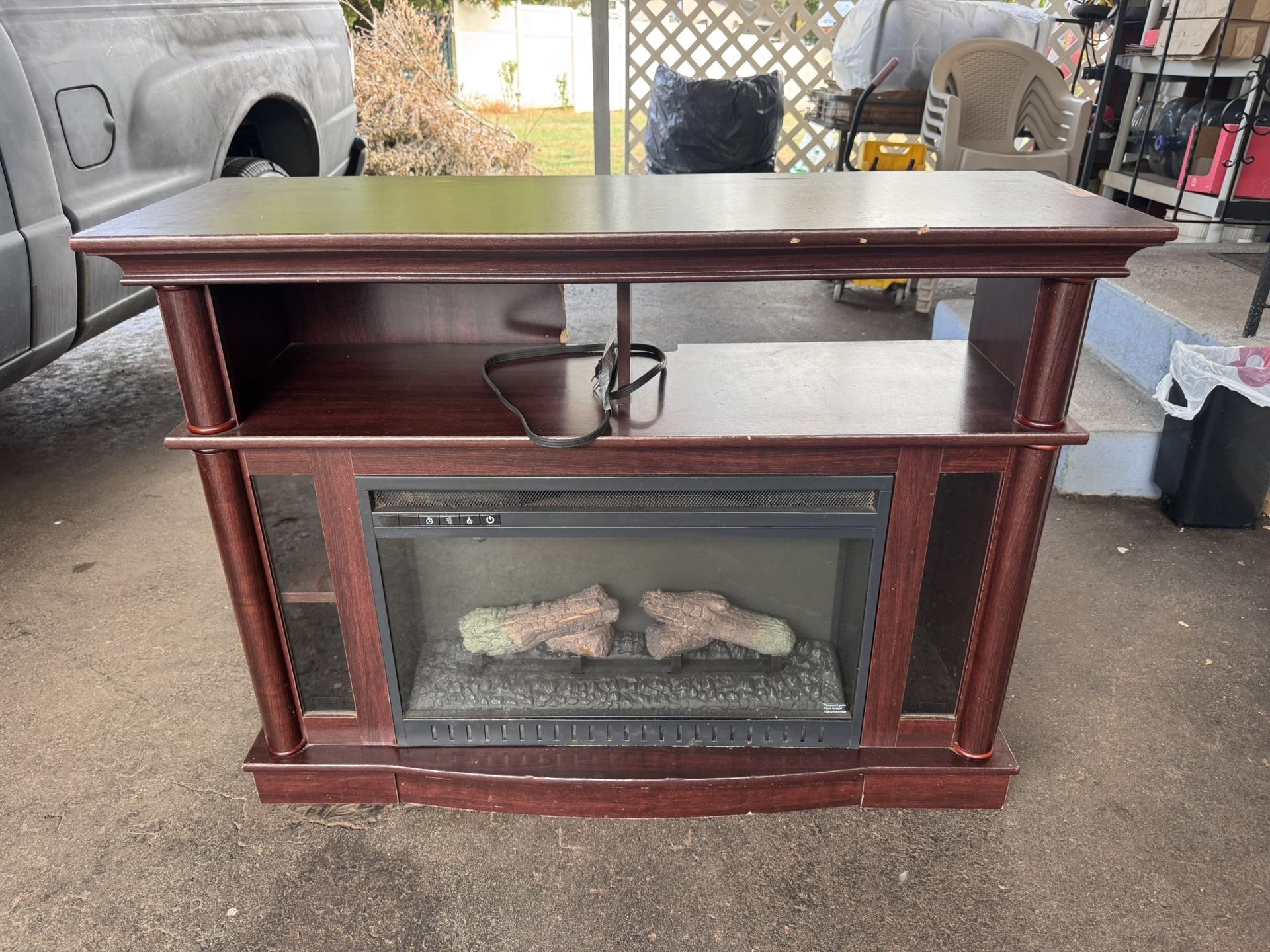 Electric Fire Tv Stand