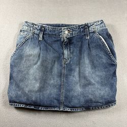 Ralph Lauren Denim Supply Women's Size 30 Blue Mini Skirt Denim Y2K #1343