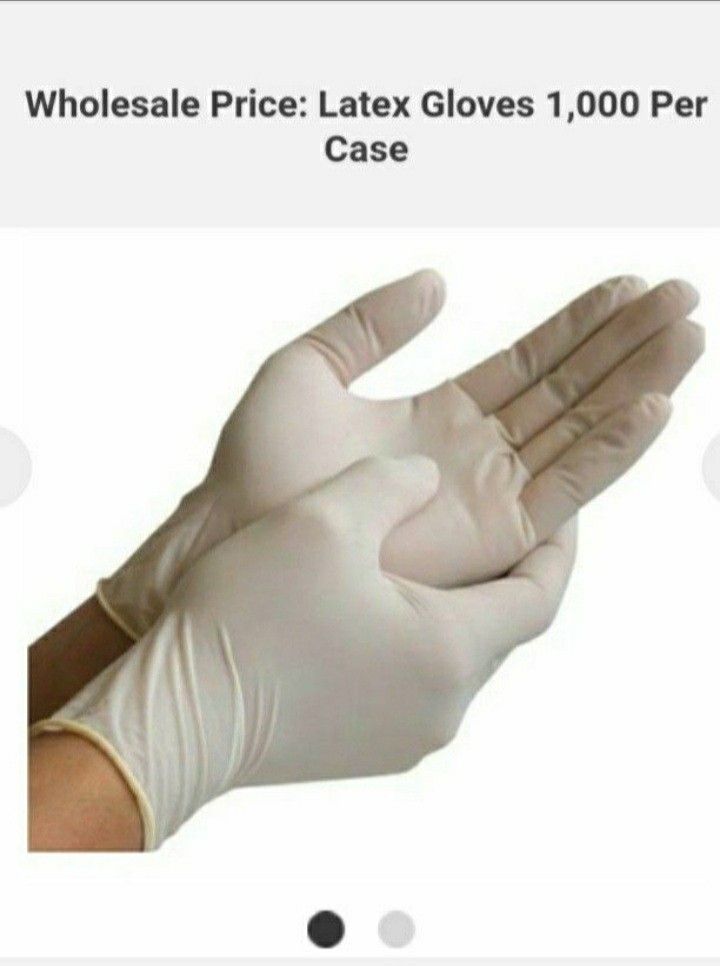 Monogram Latex Disposable Cleaning Gloves Powder Free