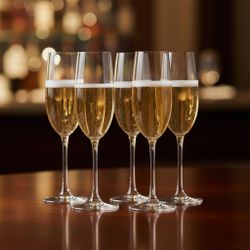 200 ml Transparent Champagne Glass Set of 6