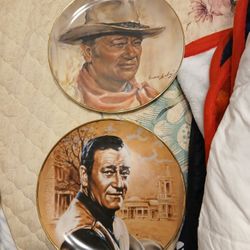 JOHN WAYNE DECORATIVE PLATES