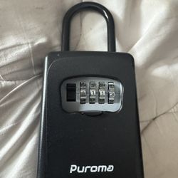 Puroma Key Lock Box - Resettable Combination Lockbox, Portable, Waterproof