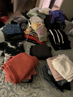 Woman’s Clothes- Shirts, Skirts, Jackets, Pants Etc 52 Pieces 