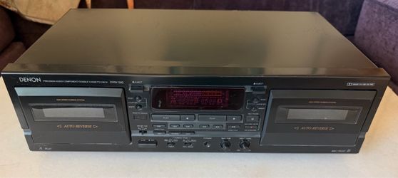 Denon DRW-585 Double Cassette Deck Auto Reverse High Speed Dubbing Tested