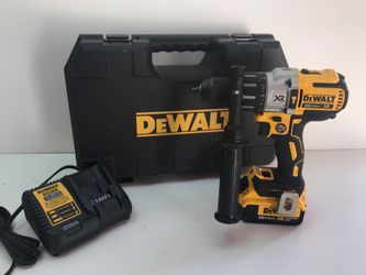 20-Volt MAX XR Lithium-Ion Cordless Premium Brushless Hammer Drill with (2) Batteries 5Ah, Charger and Case