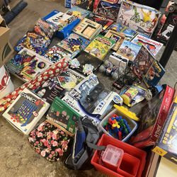 Christmas right around corner lots lots toys for kids lots new items and some used I say way more new then used