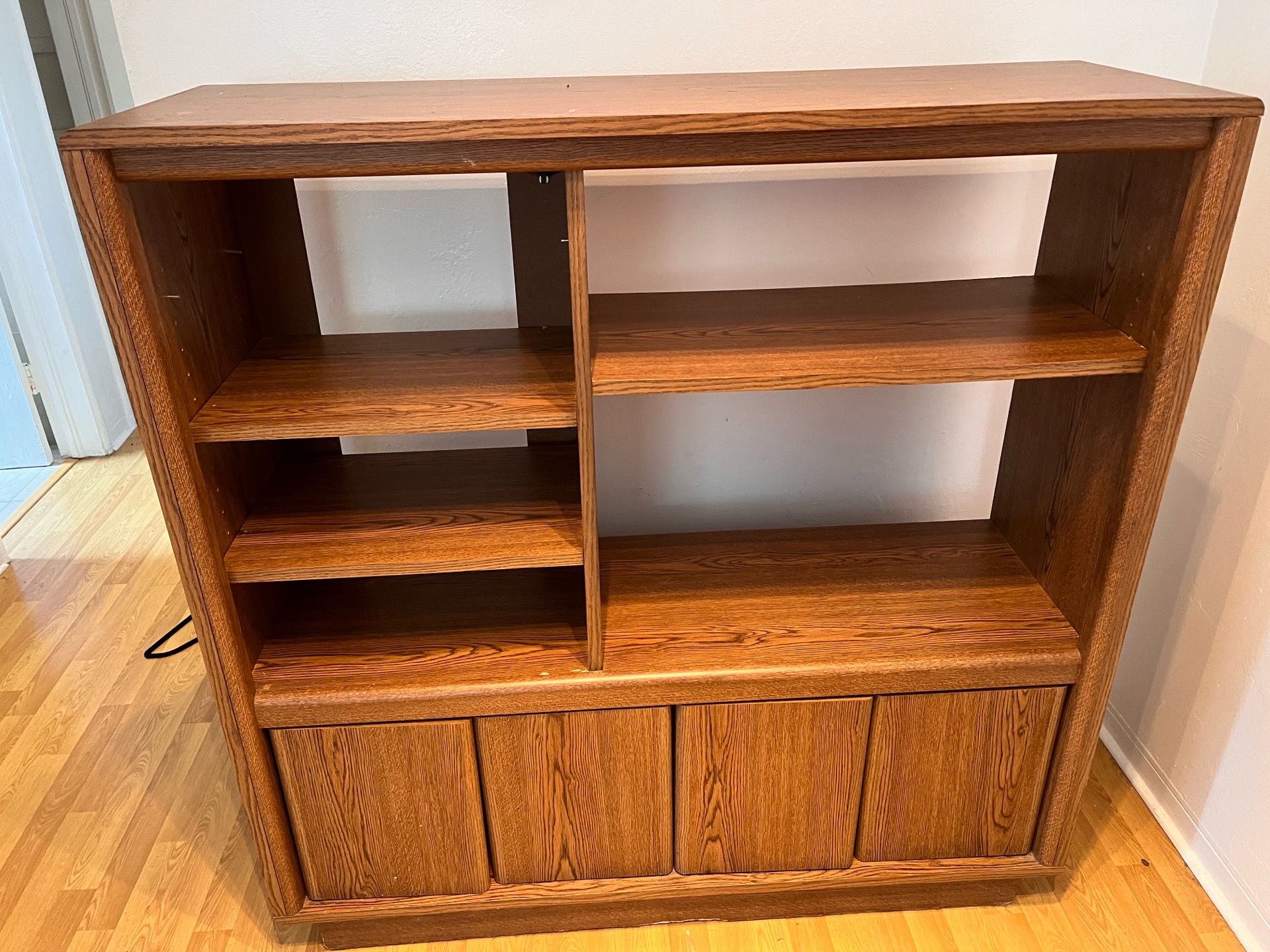 FREE - Wooden Media Cabinet, Bookcase / shelf, Entertainment Center
