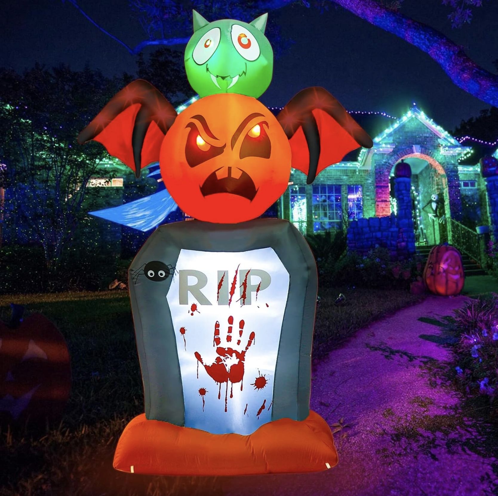 NEW Halloween 7FT Tombstone Airblown Inflatable
