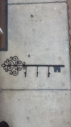 Decorative Metal Key Wall Hook Rack