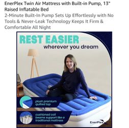 Twin Air Mattress with Built-in Pump