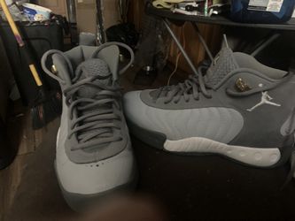Jordan Jump man Grey & White $80 Or Best Offer