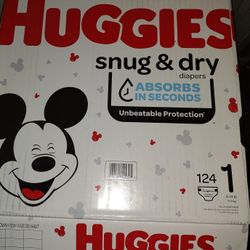 Huggies Snug & Dry Size 1 $35