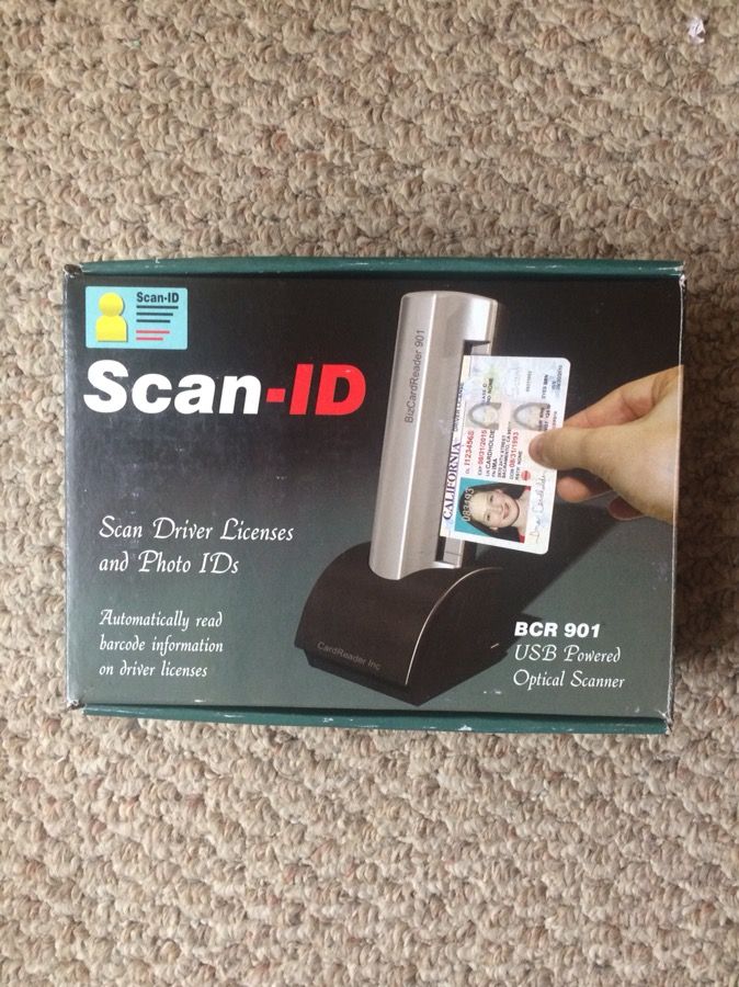 Scan ID BCR901 drivers license & photo IDs