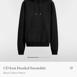 DIOR MEN’S BLACK HOODIE SIZE SMALL