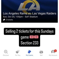 Rams vs Raiders Tickets