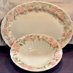 Vernon Ware - Serving Platter & Bowl Set