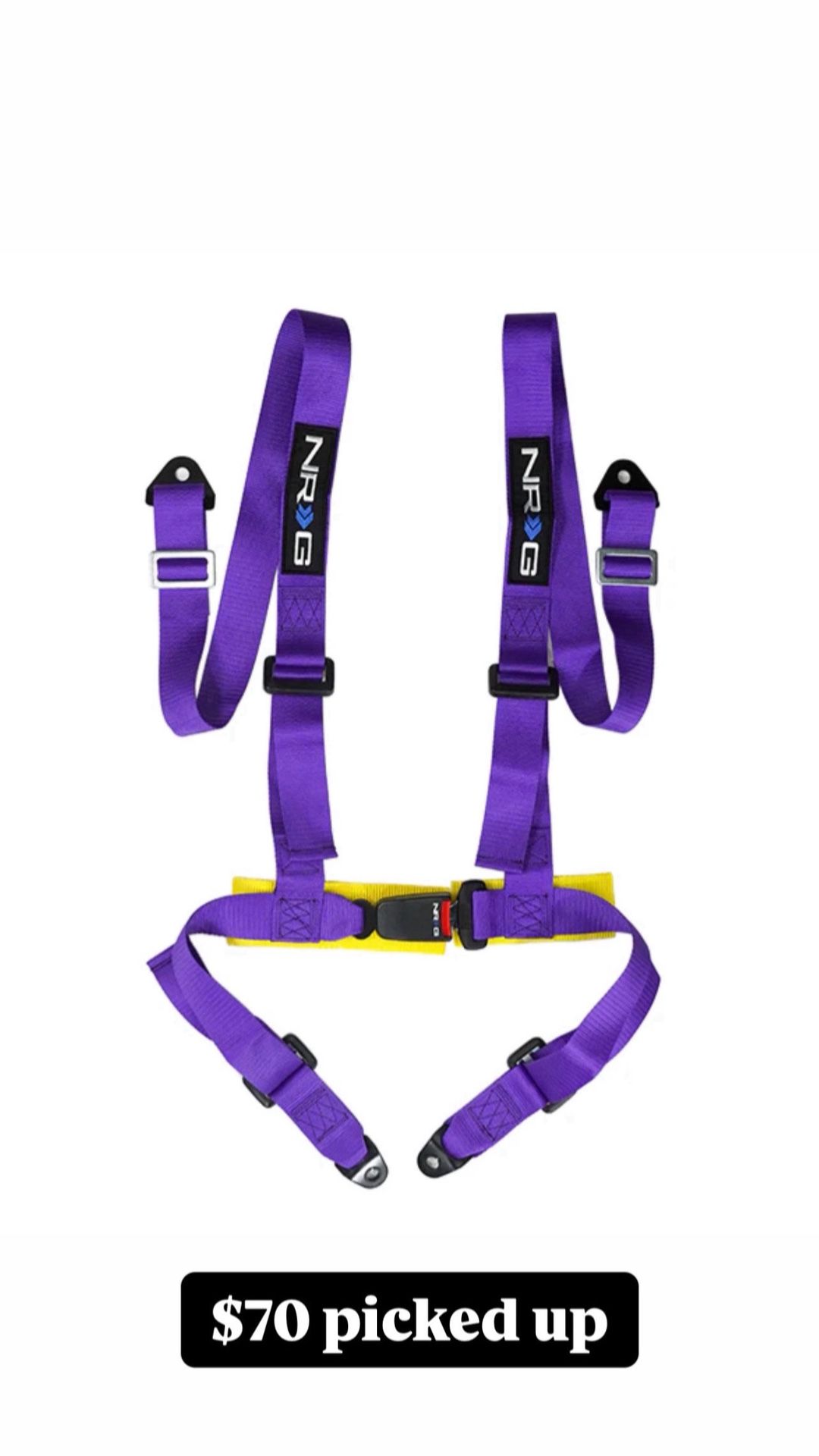 NRG 4pt Racing Seat Belt Harness, New