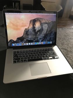 2015 MacBook Pro 15 inch 2.5 i7 16GB 512GB 2GB Video card