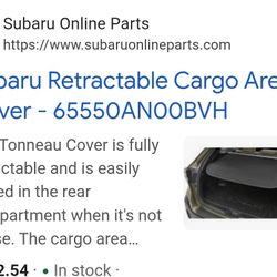 2020-2024 Subaru Outback Cargo Cover