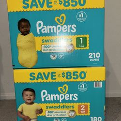 Pampers Diapers Size 1 And 2 