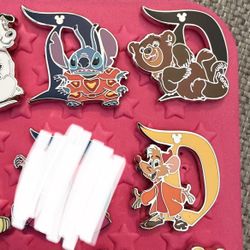 Stitch, Koda & Jaq D Hidden Disney Pins 