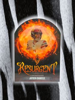 2025 Panini Phoenix Resurgent "Snow Globe" SSP CASE HIT Jayden Daniels #25