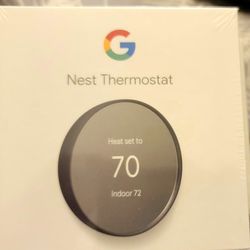 Google nest thermostat charcoal brand new sealed
