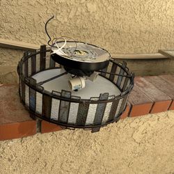 Decor hard wired ceiling light fixture