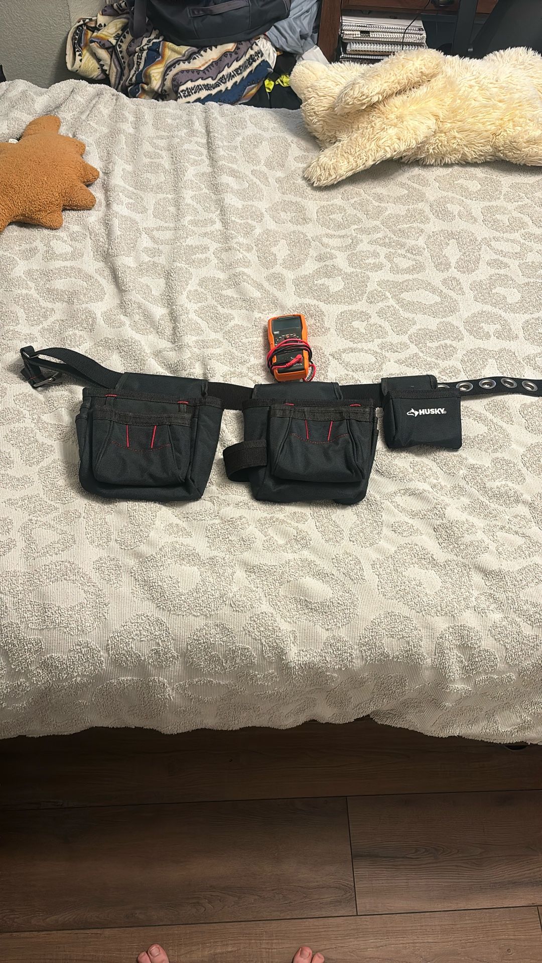 Husky Tool Belt + Klein Multimeter