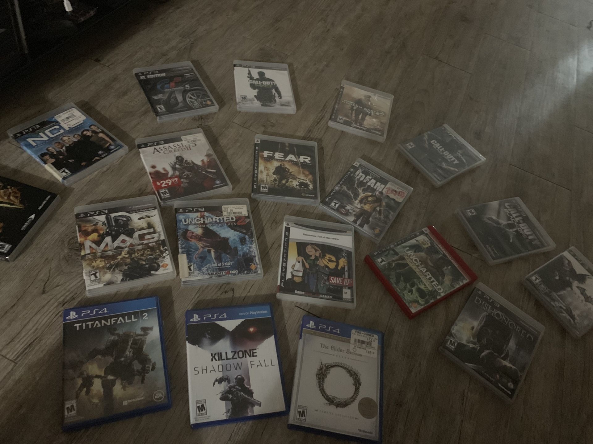 PS3 and PS4 games