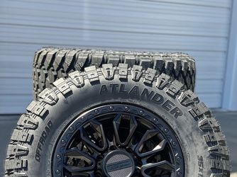 18" NEW Wheels Black Rims and Tires 6x139.7 TOYOTA 6x135 FORD 8x170 DODGE 8x165.1 CHEVY Silverado Tundra Sequoia F150 Expedition Tacoma 4Runner F250